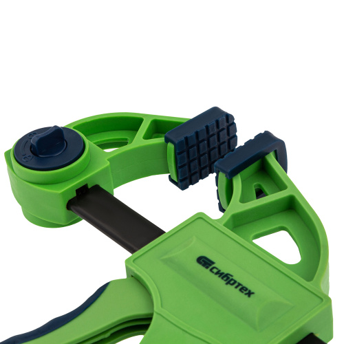 Струбцина F-образная, быстрозажимная, 450 х 70 х 660 мм, пластиковый корпус, фиксатор, двухкомпонентная рукоятка Сибртех по ценам производителя в Челябинске с доставкой по всей России