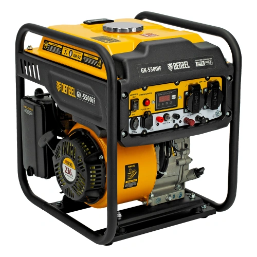 Генератор инверторный GK-5500iF, 5,5 кВт, 230 В, ручной старт DENZEL по ценам производителя в Челябинске с доставкой по всей России