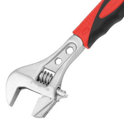 Ключ разводной, 200 мм, переставная губка, двухкомпонентная рукоятка Matrix по ценам производителя в Челябинске с доставкой по всей России