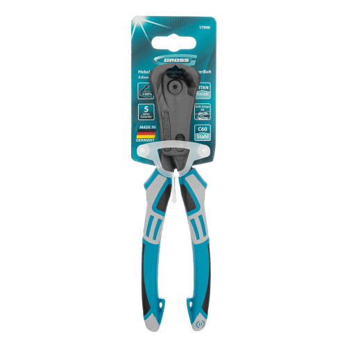 Клещи торцевые усиленные с рычажным механизмом, трехкомпонентные рукоятки, 200 мм Gross по ценам производителя в Челябинске с доставкой по всей России