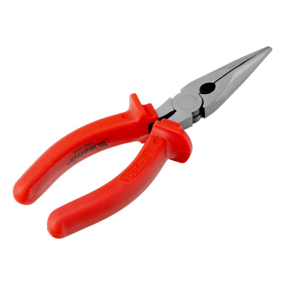 Длинногубцы прямые Econom, 180 мм, шлифованные, пластмассовые рукоятки Matrix по ценам производителя в Челябинске с доставкой по всей России