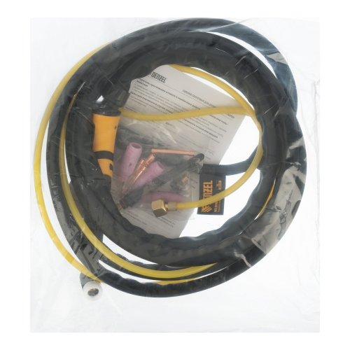 Горелка сварочная TIG WP17V, прямое подключение к баллону, 4 метра Denzel по ценам производителя в Челябинске с доставкой по всей России