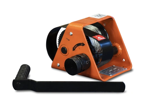 Лебедка ручная барабанная с тросом  300кг  20м со съемной ручкой TOR GR по ценам производителя в Челябинске с доставкой по всей России
