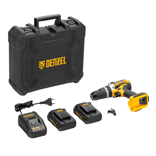 Дрель-шуруповерт аккумуляторная ударная бесщет CIDB-18-02, Li-Ion, 18 В Denzel по ценам производителя в Челябинске с доставкой по всей России