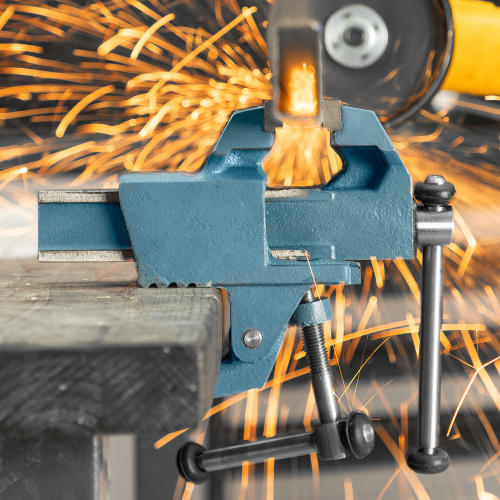 Тиски слесарные, 63 мм, крепление для стола, винтовой зажим (Глазов) по ценам производителя в Челябинске с доставкой по всей России