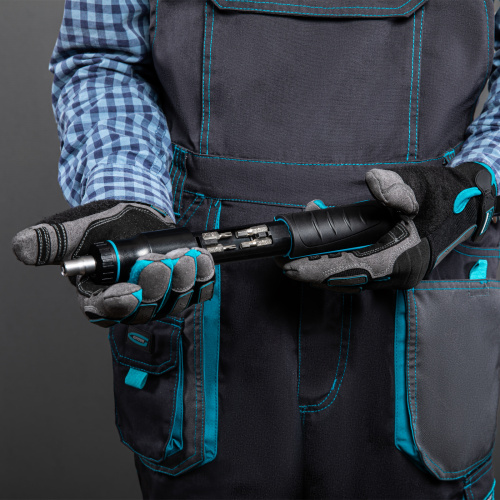 Отвертка реверсивная с револьверным механизмом, 11 шт, сталь S2 Gross по ценам производителя в Челябинске с доставкой по всей России