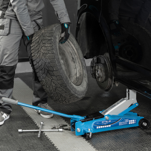 Домкрат гидравлический подкатной, высокий подъем, 3т, SUV, 190-535 мм, в кейсе Stels по ценам производителя в Челябинске с доставкой по всей России