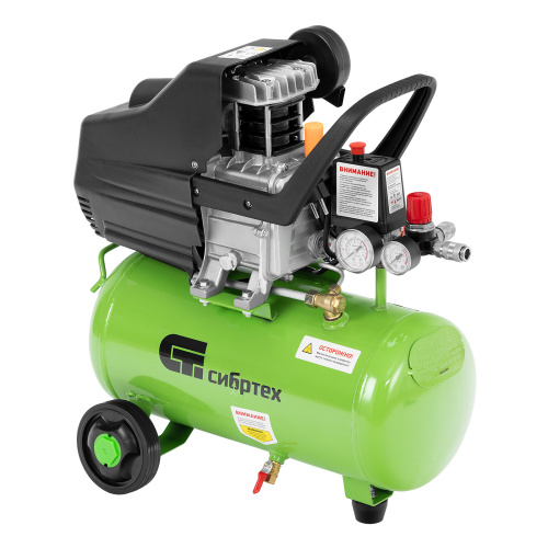 Компрессор воздушный КК-1100/22, 1, 1 кВт, 135 л/мин, 22 л, прямой привод, масляный Сибртех по ценам производителя в Челябинске с доставкой по всей России