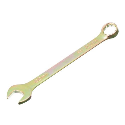 Ключ комбинированный, 22 мм, желтый цинк Сибртех по ценам производителя в Челябинске с доставкой по всей России