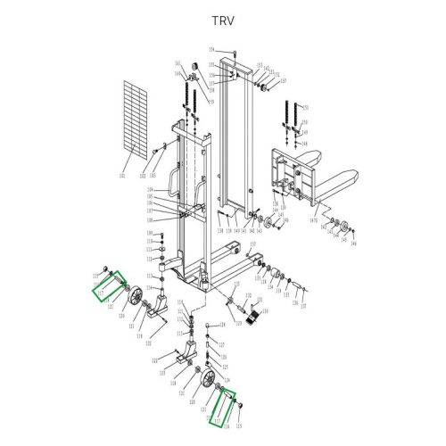 Ось поворотного колеса для TRV по ценам производителя в Челябинске с доставкой по всей России