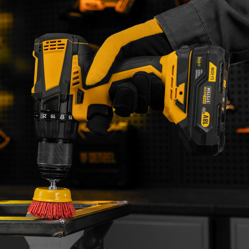 Щетка для дрели, 65 мм, Чашка, со шпилькой, нейлоновая щетина Denzel по ценам производителя в Челябинске с доставкой по всей России