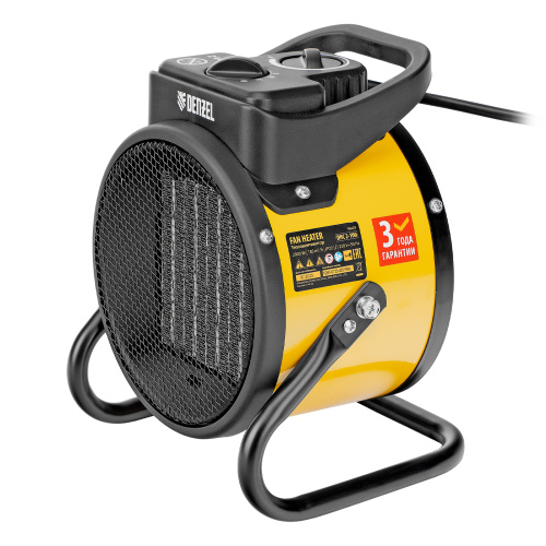 Тепловая пушка, керамический нагреватель (тепловентилятор) DHC 2-100, 230 В, 0.025/1/2 кВт Denzel по ценам производителя в Челябинске с доставкой по всей России