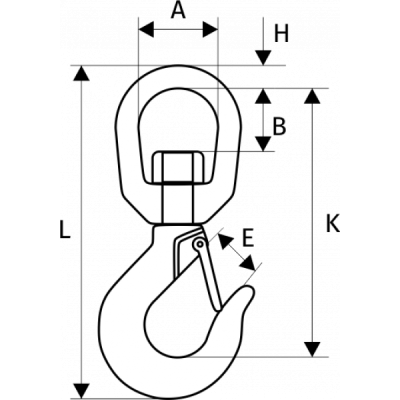 Крюк 322 А с вертлюгом 7 т по ценам производителя в Челябинске с доставкой по всей России