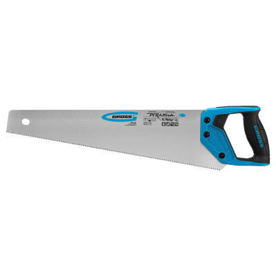 Ножовка по дереву "Piranha", 450 мм, 11-12 TPI, зуб-3D, каленый зуб, двухкомпонентная рукоятка Gross по ценам производителя в Челябинске с доставкой по всей России