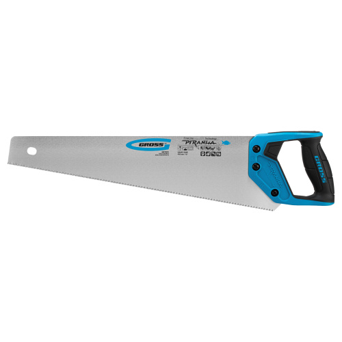 Ножовка по дереву "Piranha", 450 мм, 11-12 TPI, зуб-3D, каленый зуб, двухкомпонентная рукоятка Gross по ценам производителя в Челябинске с доставкой по всей России