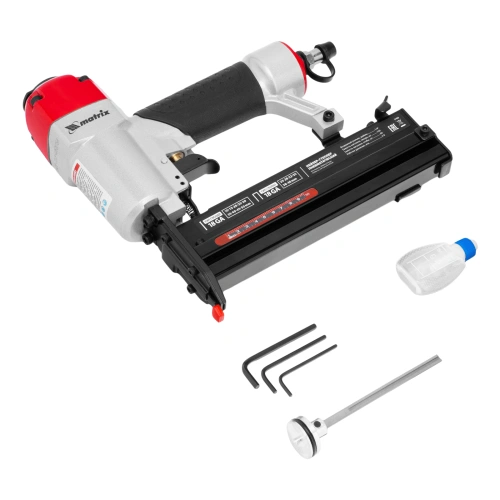 Нейлер-степлер пневматический 2 в 1, гвозди 18GA длина 10-50 мм, скобы 18GA длина 25-40 мм Matrix по ценам производителя в Челябинске с доставкой по всей России