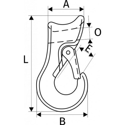 Крюк скользящий чокерный   2 т по ценам производителя в Челябинске с доставкой по всей России