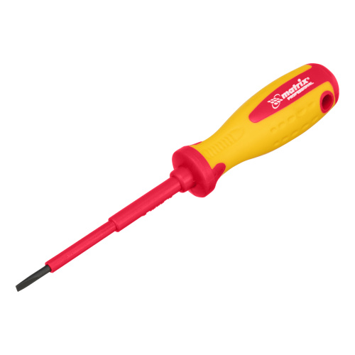 Отвертка Insulated, SL3 x 80 мм, CrMo, до 1000 В, двухкомпонентная рукоятка Matrix Professional по ценам производителя в Челябинске с доставкой по всей России