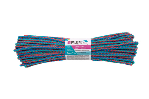 Шнур бельевой полипропиленовый с сердечником, 5 мм, L 15 м, цветной, Home Palisad по ценам производителя в Челябинске с доставкой по всей России