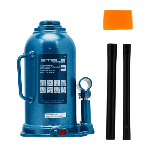 Домкрат гидравлический бутылочный, 20 т, h подъема 235-445 мм Stels по ценам производителя в Челябинске с доставкой по всей России