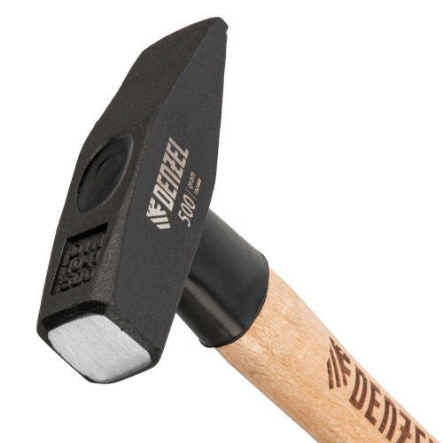 Молоток слесарный, 500 г, кованый квадратный боек, буковая рукоятка Denzel по ценам производителя в Челябинске с доставкой по всей России