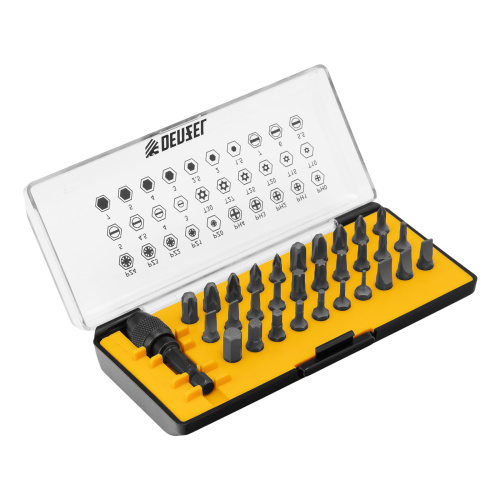 Набор инструментов, 1/2", 1/4", CrV, S2, пластиковый кейс, 100 предметов Denzel по ценам производителя в Челябинске с доставкой по всей России