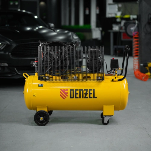 Компрессор воздушный BCV2300/100, ременный привод, 2.3 кВт, 100 литров, 440 л/мин Denzel по ценам производителя в Челябинске с доставкой по всей России