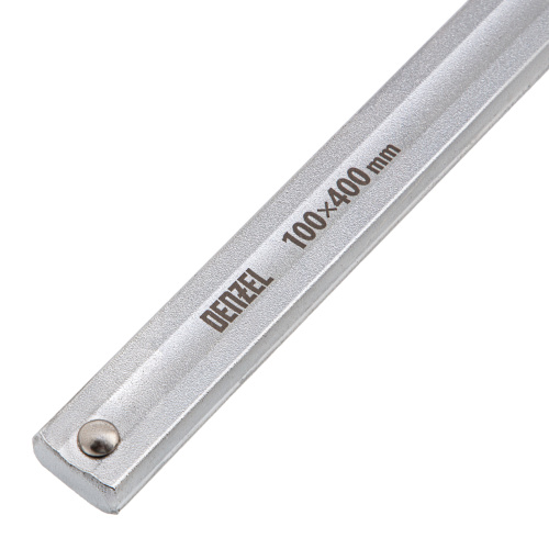 Струбцина F-образная, 100x400мм, кованая Denzel по ценам производителя в Челябинске с доставкой по всей России