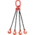 Строп цепной TOR 4СЦ г/п 3,15 т 3,0 м с самозакрывающимся крюками по ценам производителя в Челябинске с доставкой по всей России