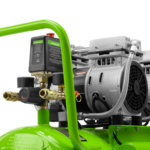 Компрессор безмаслянный малошумный МБ 2000/50, 2000 Вт, 50л, 300 л/мин Сибртех по ценам производителя в Челябинске с доставкой по всей России