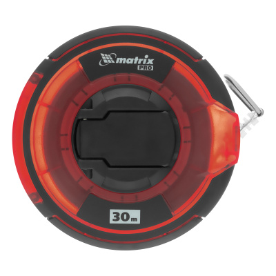 Рулетка геодезическая 30 м х 12,5 мм, закрытый корпус, стальная лента, односторонняя шкала, Pro Matrix по ценам производителя в Челябинске с доставкой по всей России