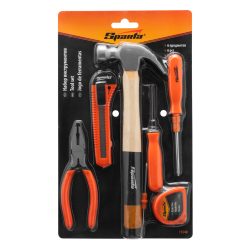 Набор инструментов бытовой, 6 предметов Sparta по ценам производителя в Челябинске с доставкой по всей России