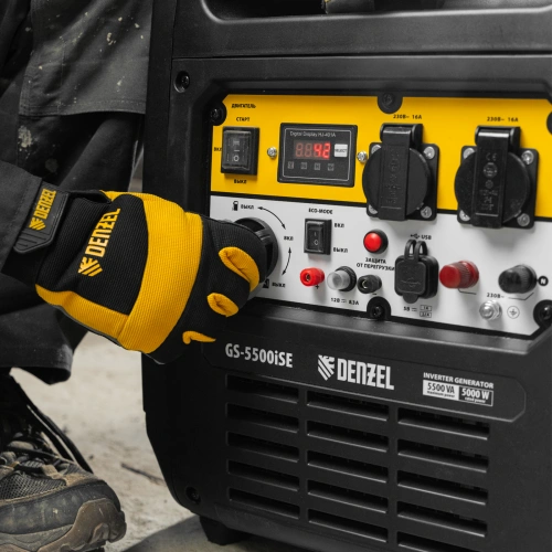 Генератор инверторный GS-5500iSE, 5,5 кВт, 230 В, закрытый корпус,электростартер Denzel по ценам производителя в Челябинске с доставкой по всей России