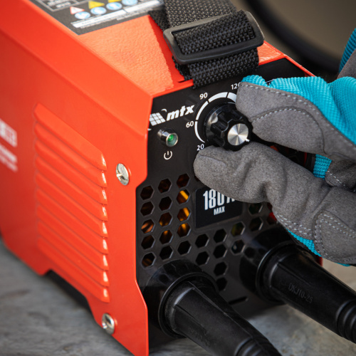 Инверторный аппарат дуговой сварки MMA-180S, 180 А, ПВ60%, диаметр электрода 1,6-4 мм MTX по ценам производителя в Челябинске с доставкой по всей России
