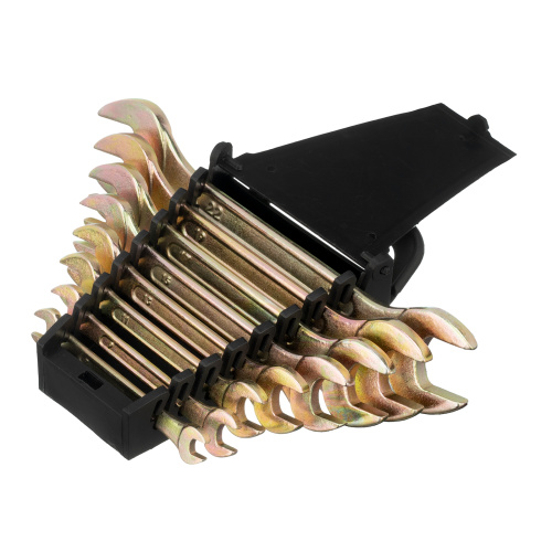 Набор ключей рожковых 6-22 мм, 8 шт, желтый цинк Сибртех по ценам производителя в Челябинске с доставкой по всей России