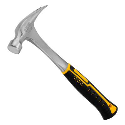 Молоток-гвоздодер 350 г, цельнометаллический, двухкомпонентная рукоятка Denzel по ценам производителя в Челябинске с доставкой по всей России