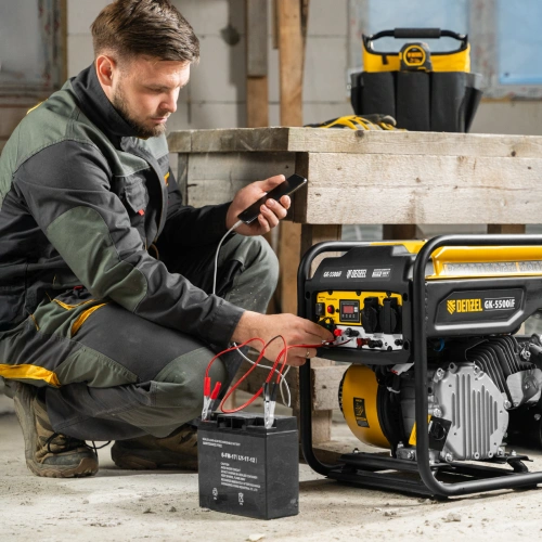 Генератор инверторный GK-5500iF, 5,5 кВт, 230 В, ручной старт DENZEL по ценам производителя в Челябинске с доставкой по всей России