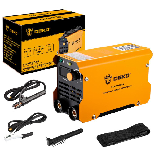 Сварочный аппарат инверторный для ручной дуговой сварки 200A DEKO R-DKWM200 по ценам производителя в Челябинске с доставкой по всей России