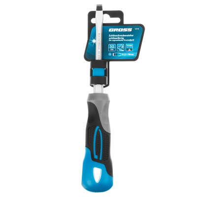 Отвертка SL6.5 x 100 мм, S2, трехкомпонентная рукоятка Gross по ценам производителя в Челябинске с доставкой по всей России