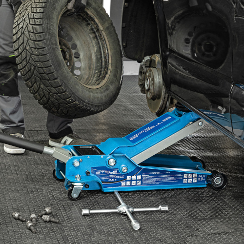 Домкрат гидравлический подкатной, быстрый подъем, 3.5т, Low Profile Quick, 100-565 мм, профессиональный Stels по ценам производителя в Челябинске с доставкой по всей России