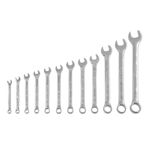 Набор ключей комбинированных, 6-22 мм, 12 шт, CrV, полированный хром Matrix по ценам производителя в Челябинске с доставкой по всей России