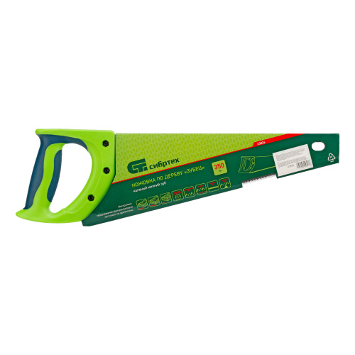 Ножовка по дереву"Зубец" для точных пильных работ, 350 мм, каленый зуб 2D, 14 TPI, двухкомпонентная рукоятка Сибртех по ценам производителя в Челябинске с доставкой по всей России