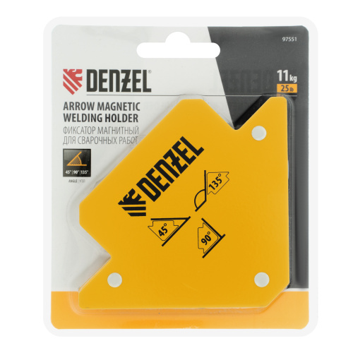 Фиксатор магнитный для сварочных работ, усилие 25 Lb Denzel по ценам производителя в Челябинске с доставкой по всей России