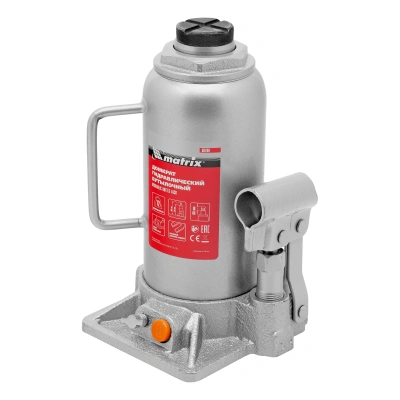 Домкрат гидравлический бутылочный, 12 т, h подъема 230-465 мм Matrix купить в Москве с доставкой по всей России | ProtosMarket.ru