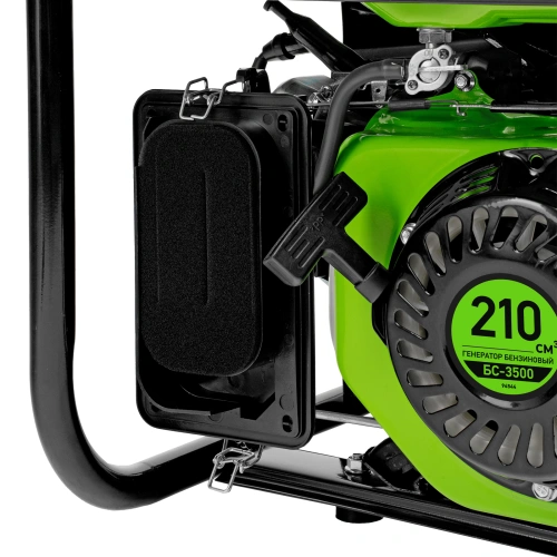 Генератор бензиновый БС-3500, 3.2 кВт, 230В, четырехтактный, 15 л, ручной стартер Сибртех по ценам производителя в Челябинске с доставкой по всей России