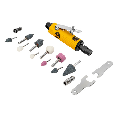 Пневмошлифмашина прямая PGS25000, 25000 об/мин, 10 шлиф. камней, цанга - 3, 6 мм, 113 л/мин Denzel по ценам производителя в Челябинске с доставкой по всей России