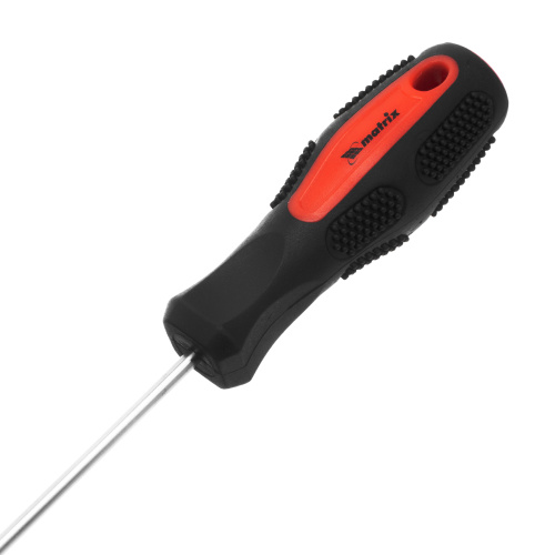 Отвертка Anti-Slip, SL3 х 100 мм, CrV, двухкомпонентная рукоятка Matrix по ценам производителя в Челябинске с доставкой по всей России