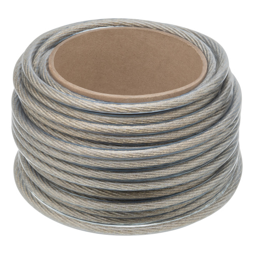 Трос металлополимерный прозрачный ПР-8.0, толщина 8.0 мм, моток 20 метров Сибртех по ценам производителя в Челябинске с доставкой по всей России