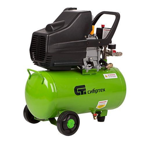 Компрессор воздушный КК-1500/24, 1.5 кВт, 198 л/мин, 24 л, прямой привод, масляный Сибртех по ценам производителя в Челябинске с доставкой по всей России