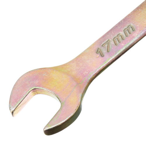 Ключ комбинированный, 17 мм, желтый цинк Сибртех по ценам производителя в Челябинске с доставкой по всей России